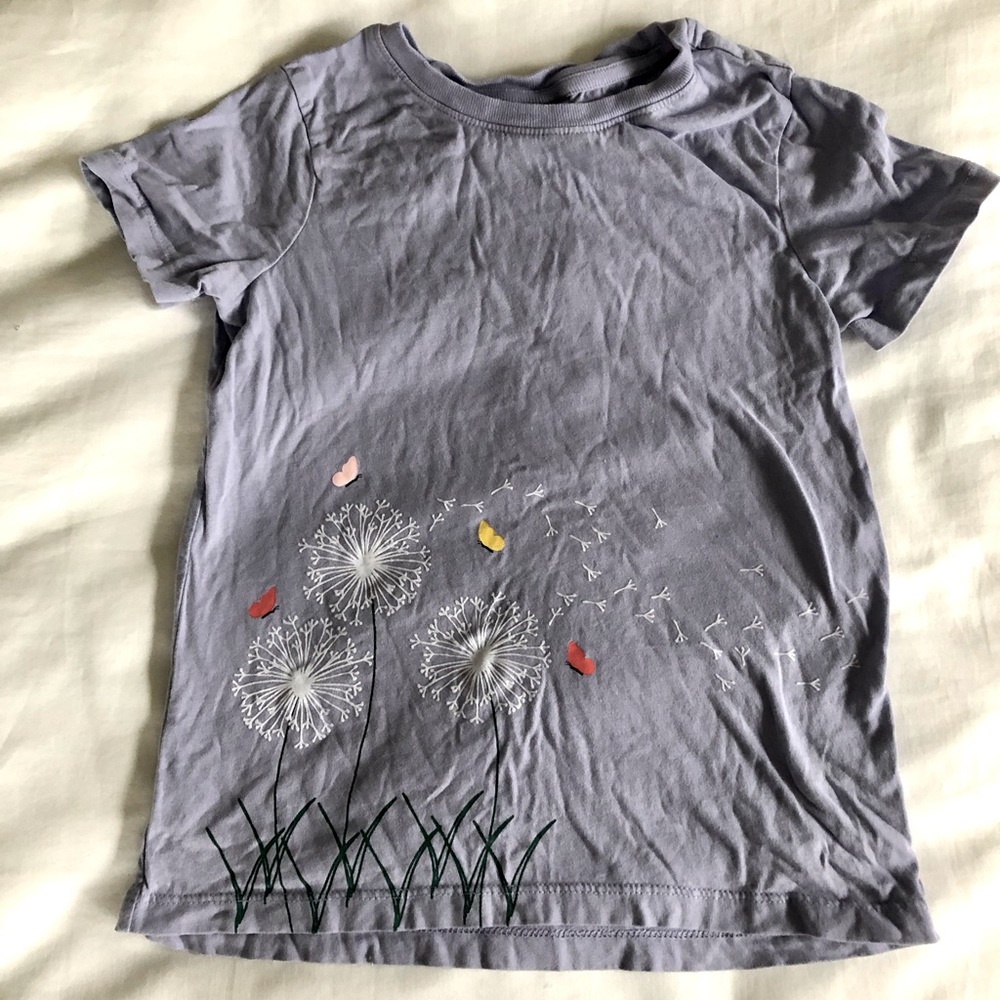 Hanna Andersson lavender butterfly shirt